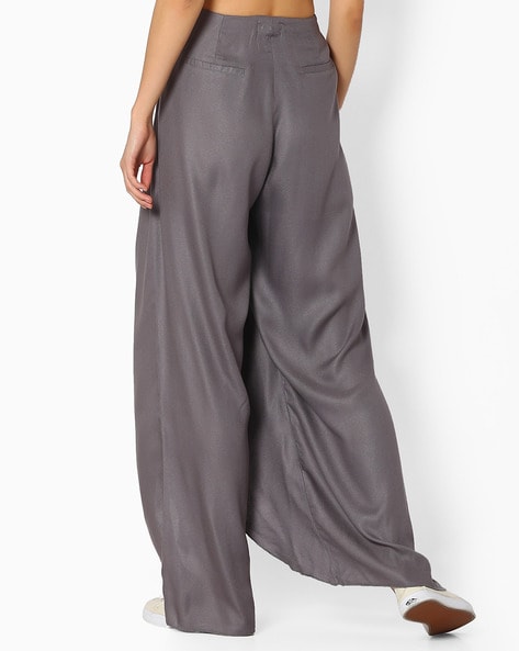 Wrap Pants with Front Tie-Up