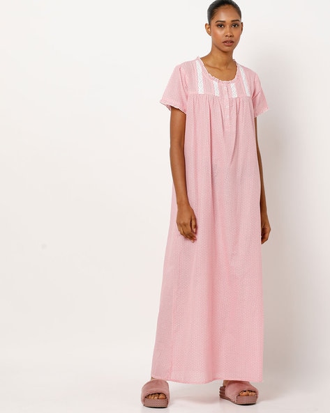 Buy Pink Nightshirts Nighties for Women by HUSHH Online Ajio