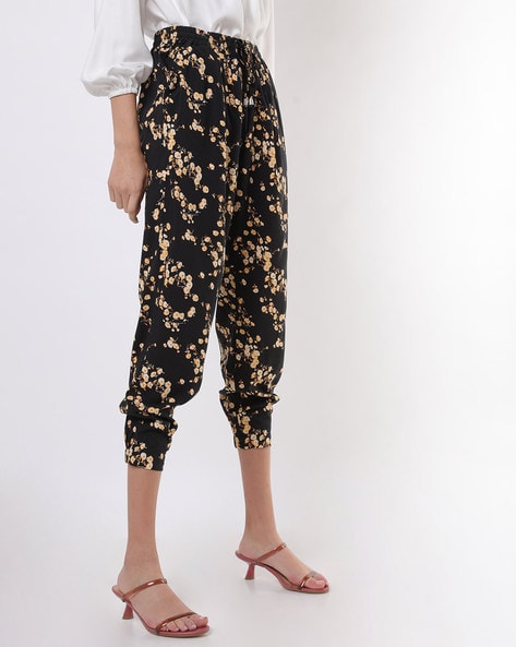 Buy Black Trousers & Pants for Women by Fig Online