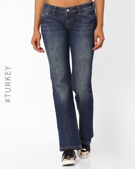 dark blue jeans bootcut