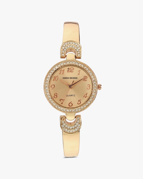 Buy Rose Gold-Toned Watches for Women by Swiss Design Online | Ajio.com