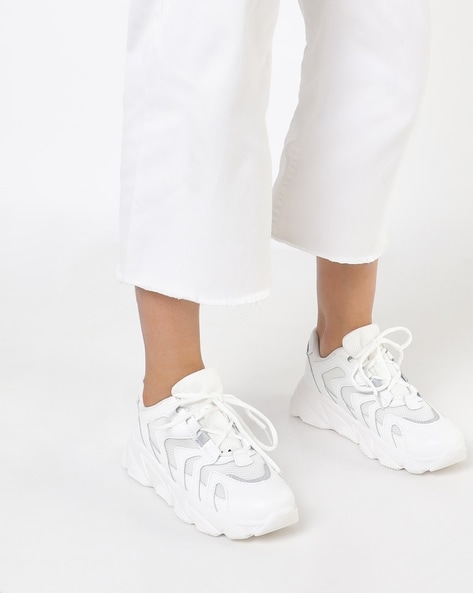 chunky trainers womens white