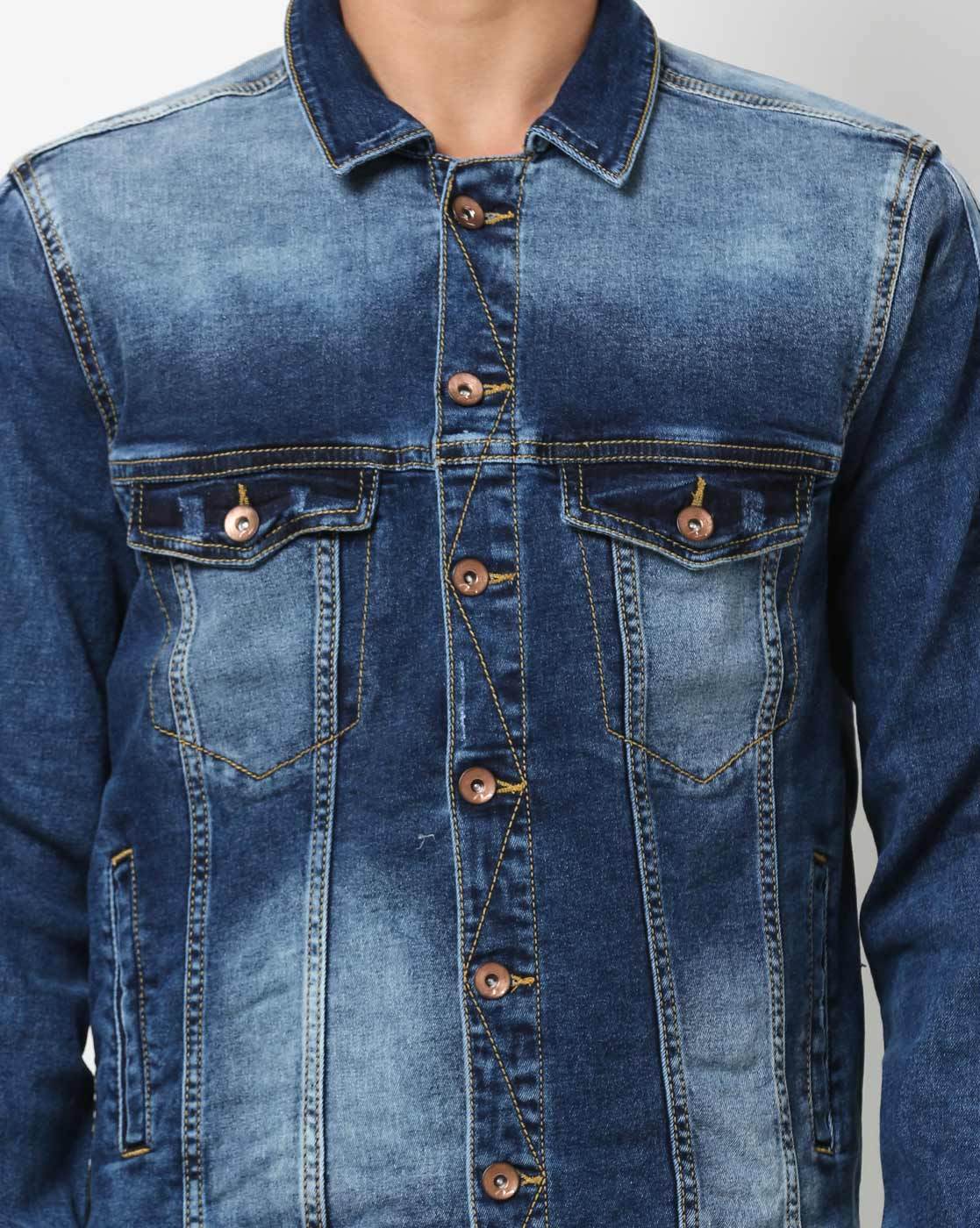 Spykar Dark Blue Regular Fit - Denim Jacket