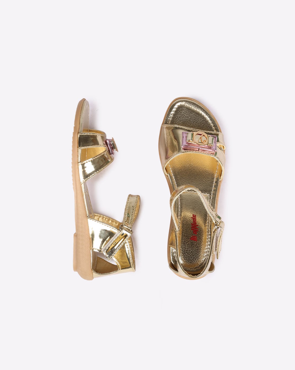Gold Sandals for Girls by HI-ATTITUDE 