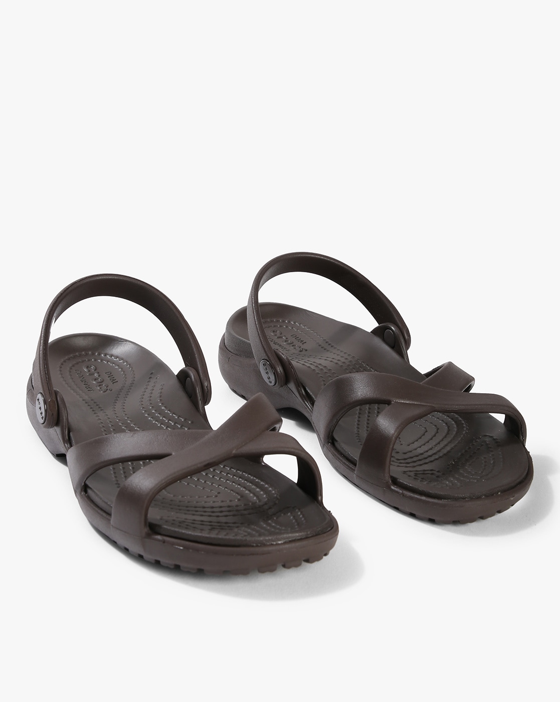 crocs brown sandals