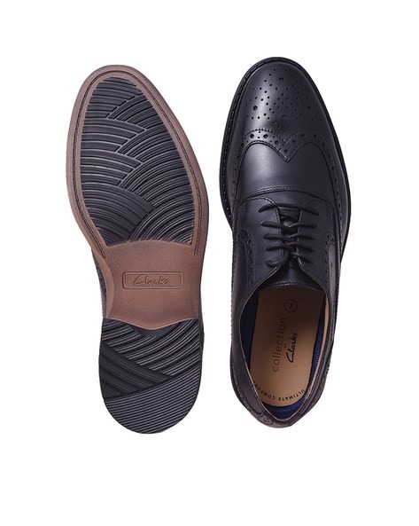 Clarks mens wingtip shoes sale