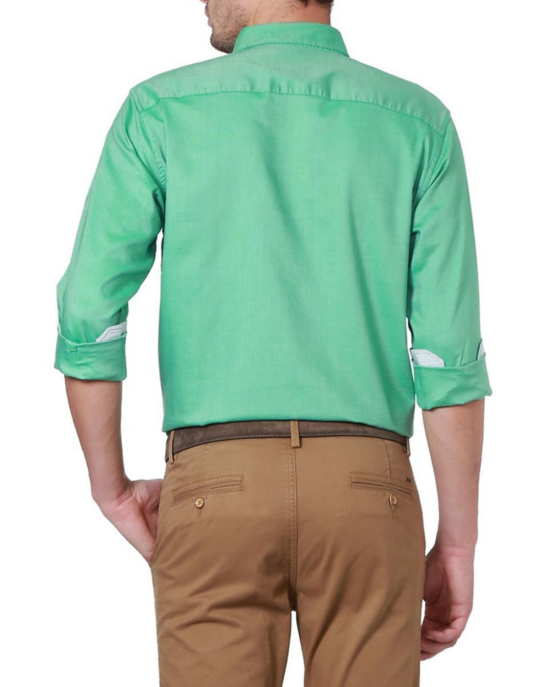 Allen Solly Men's Slim Fit Shirt (ASSFQSPPV12714_Green : :  Clothing & Accessories
