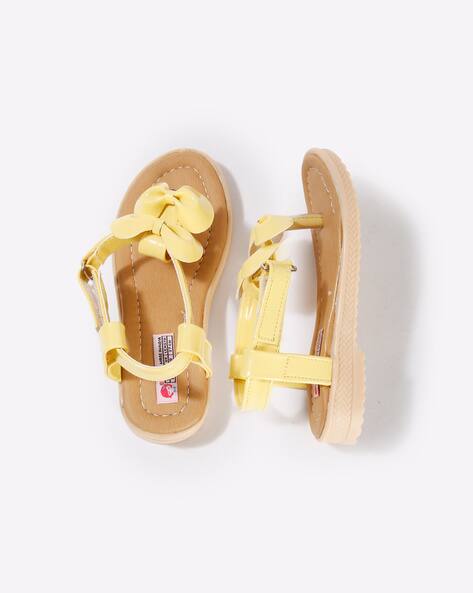 girls yellow sandals