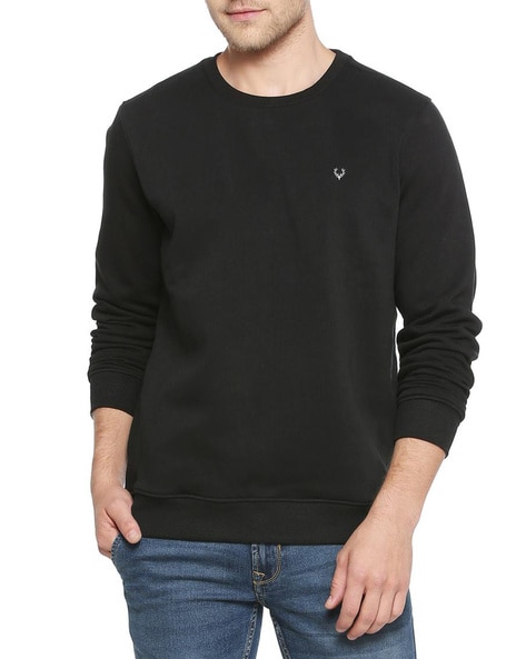 allen solly black sweatshirt