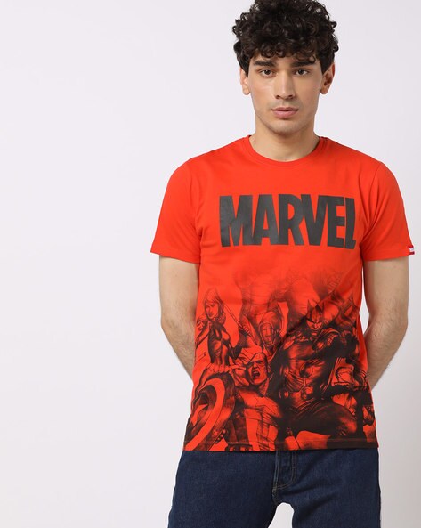 marvel t shirt ajio