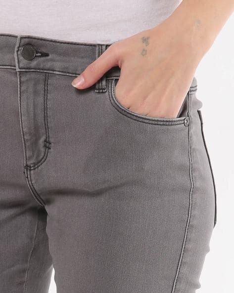 grey cropped jeggings