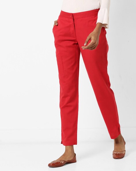 Mid-Rise Pants with Side Pockets Price in India