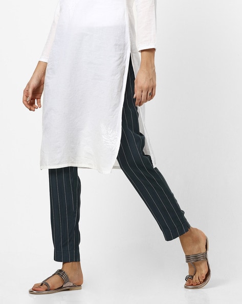 Buy Soft Moss Palazzo Pants with Slits online | Looksgud.in