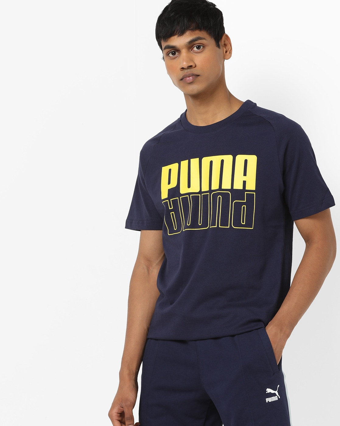 navy blue puma shirt