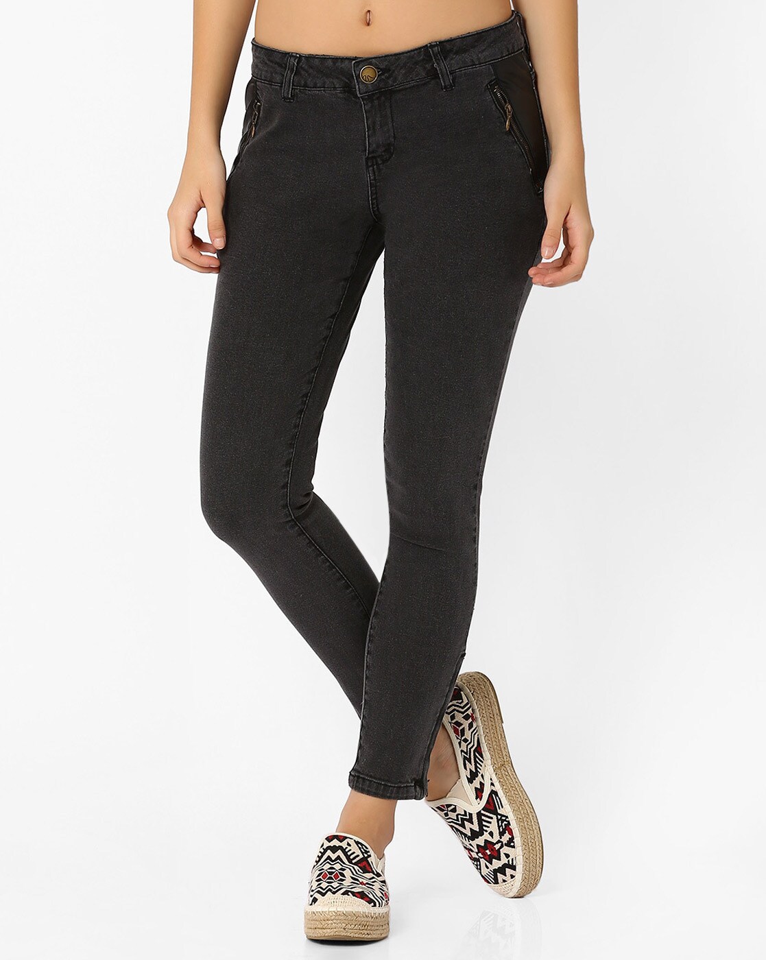 Buy Dark Grey Jeans & Jeggings for Women by DNMX Online | Ajio.com