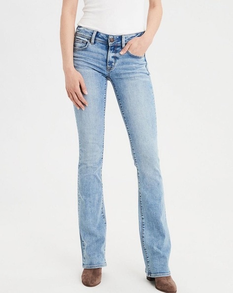Buy Lightly Washed Mid-Rise Bootcut Jeans Online at Best Prices in