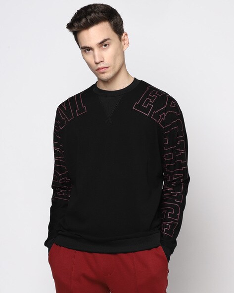 armani exchange black sweatshirt