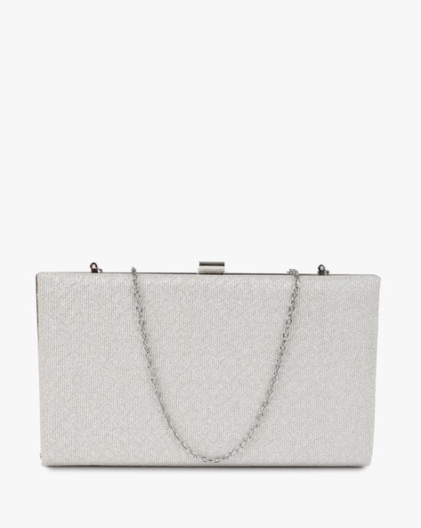 Colette silver sale clutch