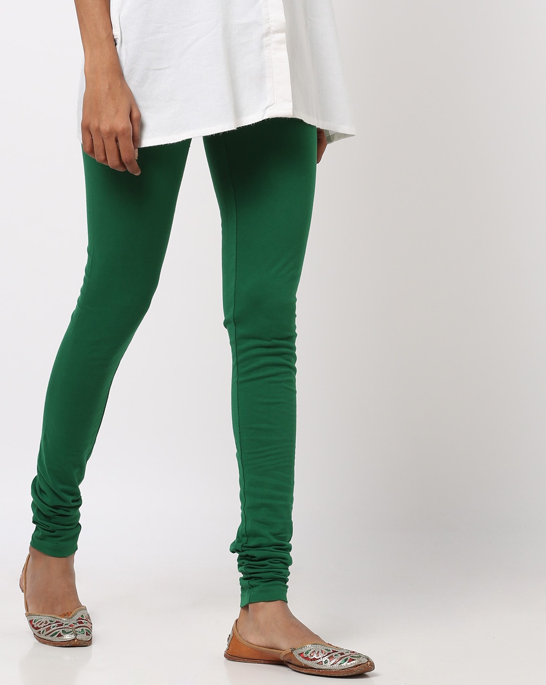 Buy Green Churidars & Leggings for Women by AURELIA Online