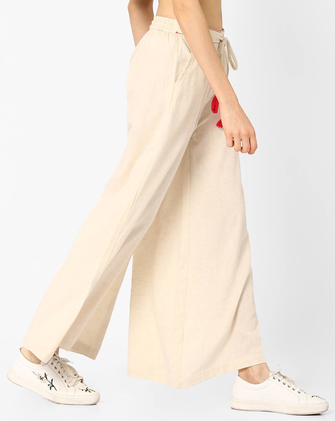 Buy Off-White Pants for Women by AJIO Online | Ajio.com
