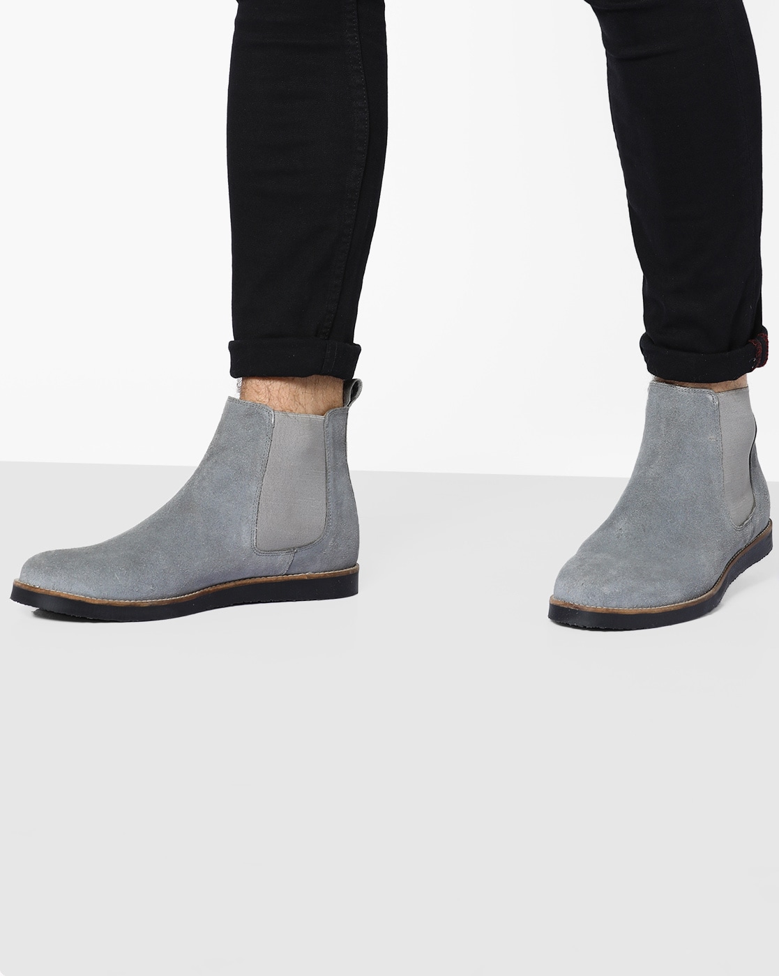 Buy Grey Boots for Men by Acuto Online 