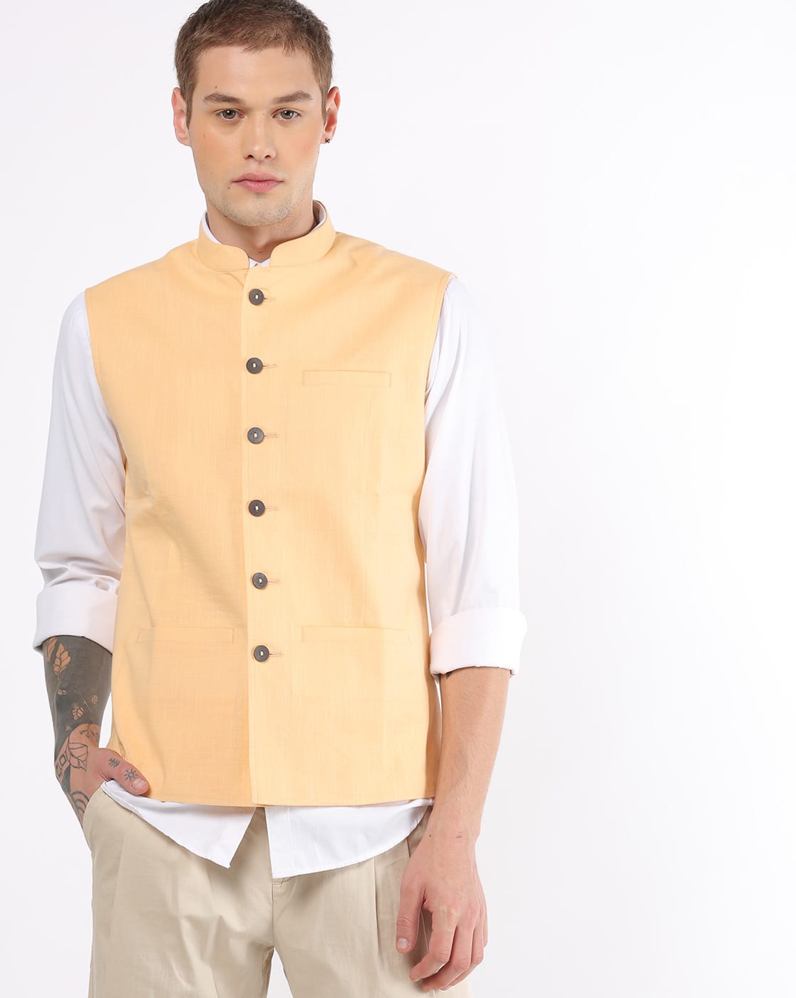 Peach waistcoat Clearance