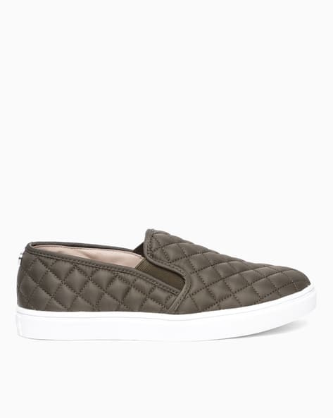 Panelled Slip-On Sneakers with Elasticated Gussets