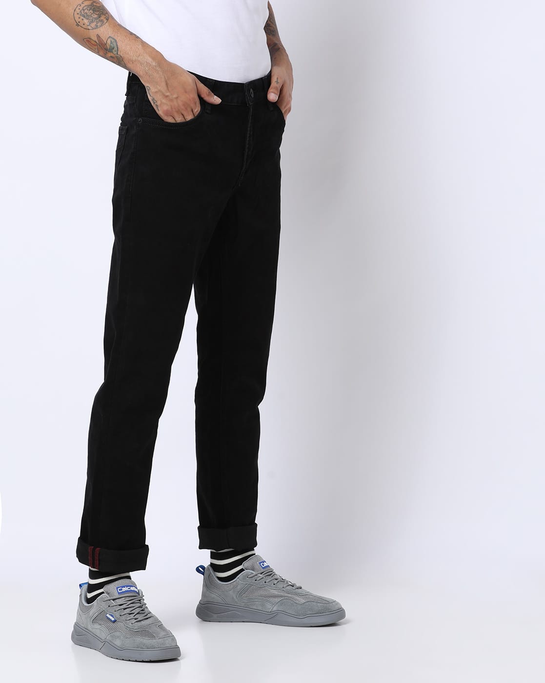 Black Jeans for Men by INDIAN TERRAIN 