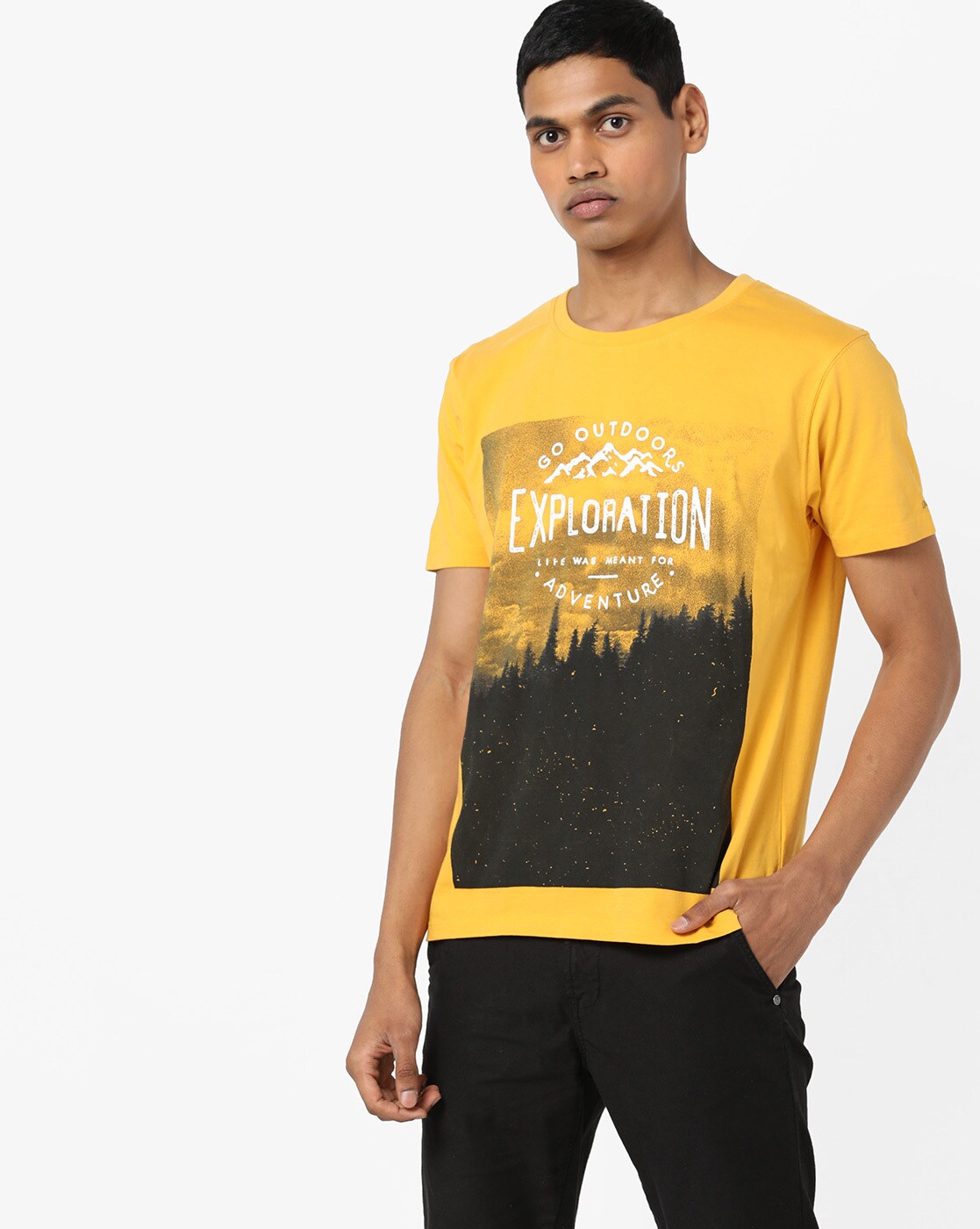 wrangler yellow t shirt