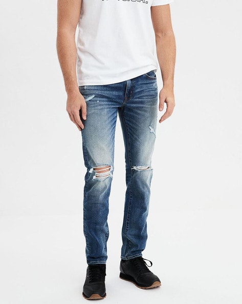 ripped jeans american eagle mens