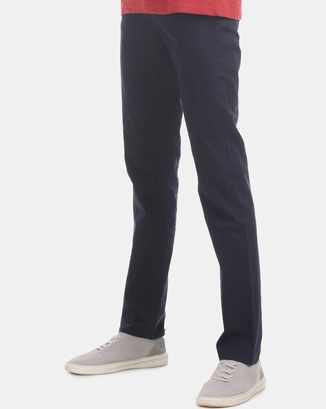 Men Carpenter Style Relaxed Fit Denim Trousers