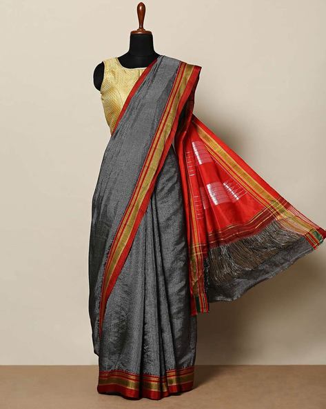 Handloom Gomi Teni Cotton Saree 10041687 – Avishya.com