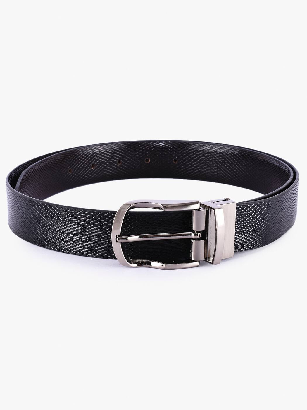 mens thin black belt