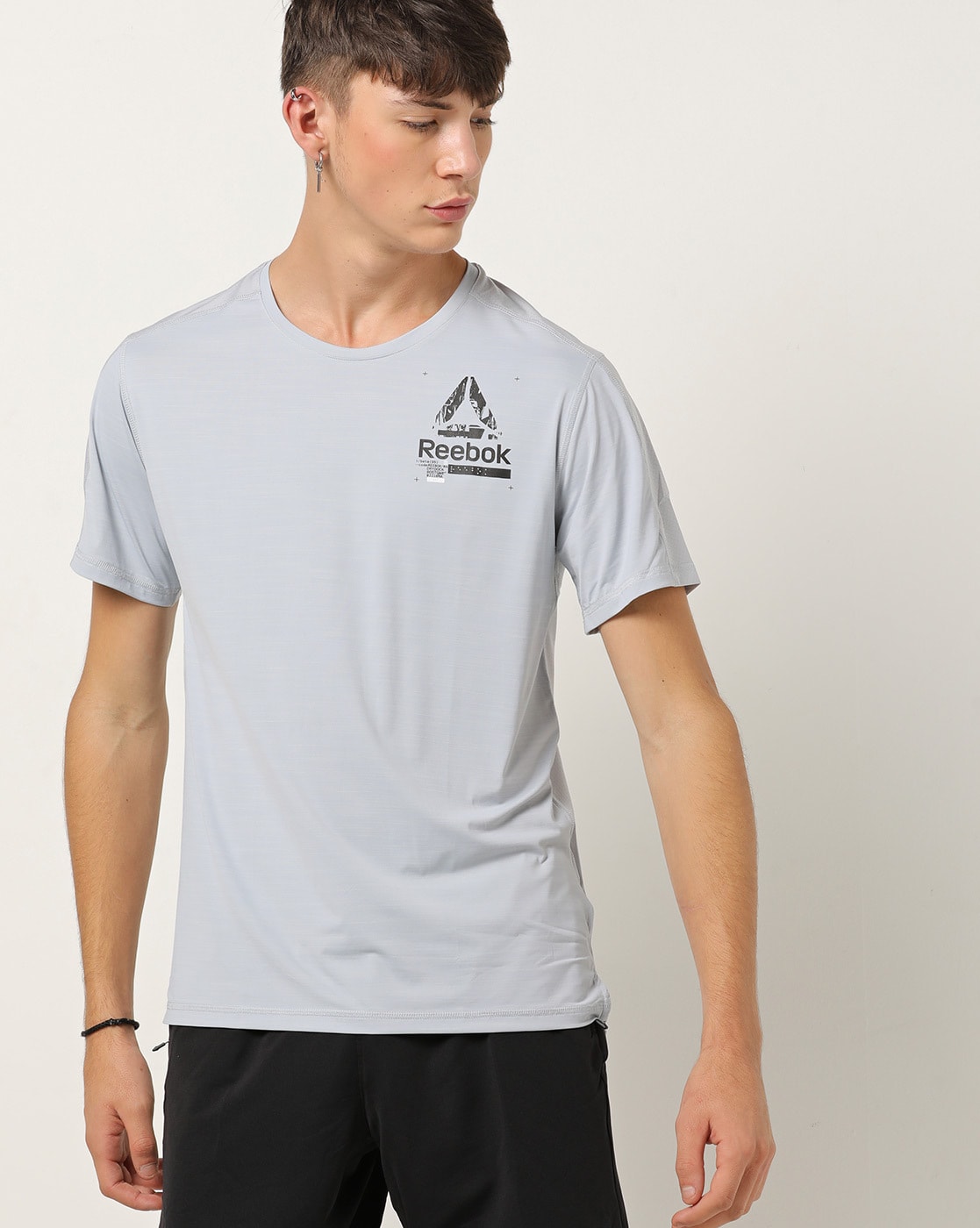 Buy Grey Tshirts for Men by Reebok 