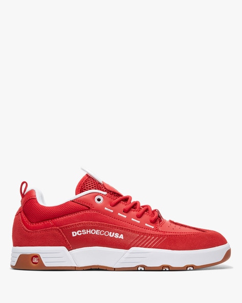 dc red sneakers