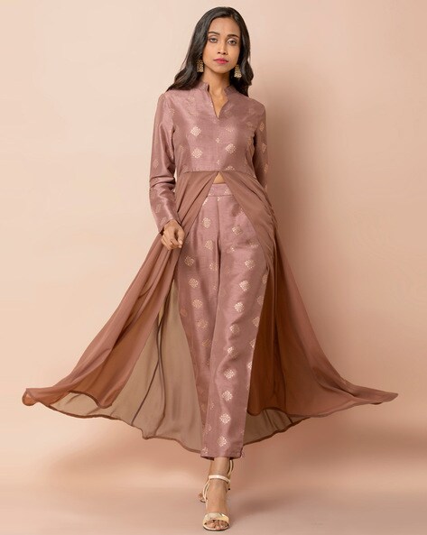 Safa Fashion Fab Sf 890 Pure Georgette Designer Kurti With Cigarette Pants  Exporter