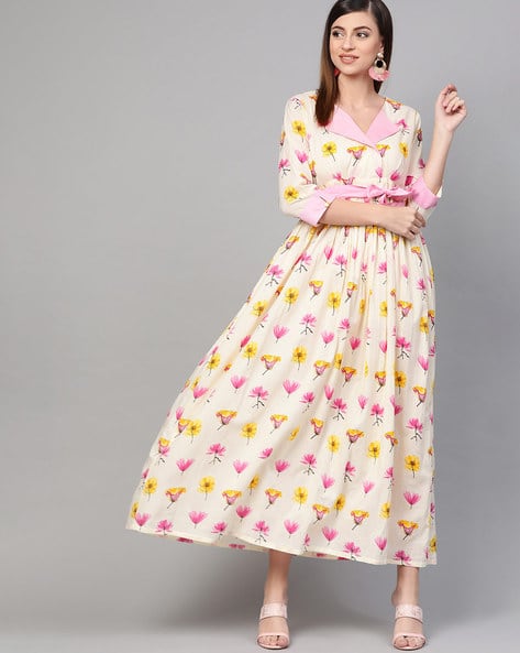 ajio long dresses