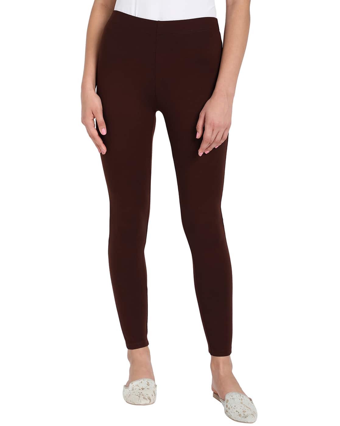 Buy Brown Leggings \u0026 Trackpants for 