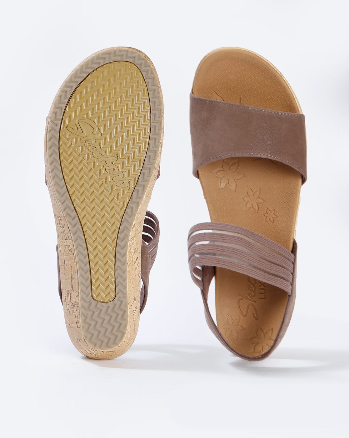 Buy Brown Flat Sandals for Women by Skechers Online Ajio