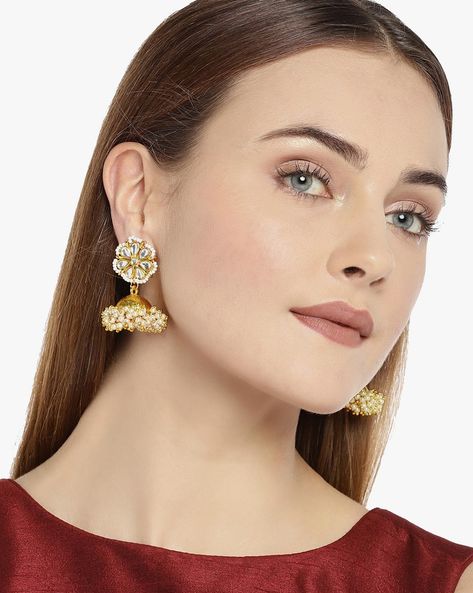 Buy Gold-Toned Earrings for Women by Panash Online | Ajio.com