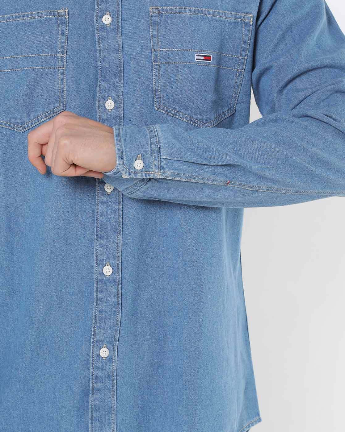 Selv tak strække Forhandle Buy Blue Shirts for Men by TOMMY HILFIGER Online | Ajio.com