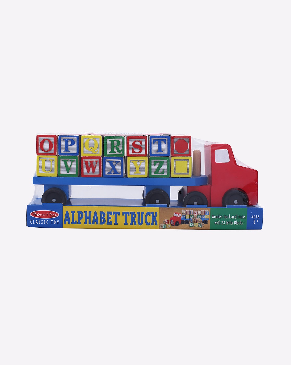 melissa and doug alphabet blocks wooden truck