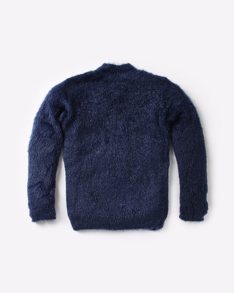 Blue shop fur sweater