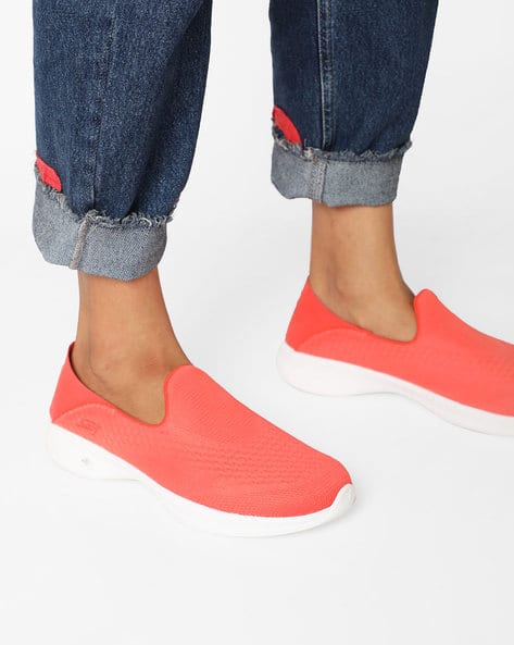 Go Walk 4- Convertible Textured Slip-On Sports Shoes - Main Image