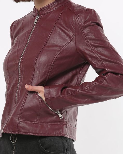 vero moda burgundy jacket