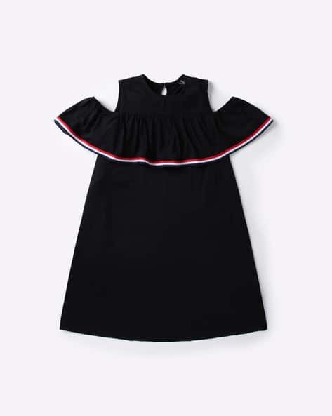 girls cold shoulder dress