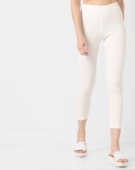 Buy Women's Super Combed Cotton Rich Thermal Leggings with Stay Warm  Technology - Off White 2520