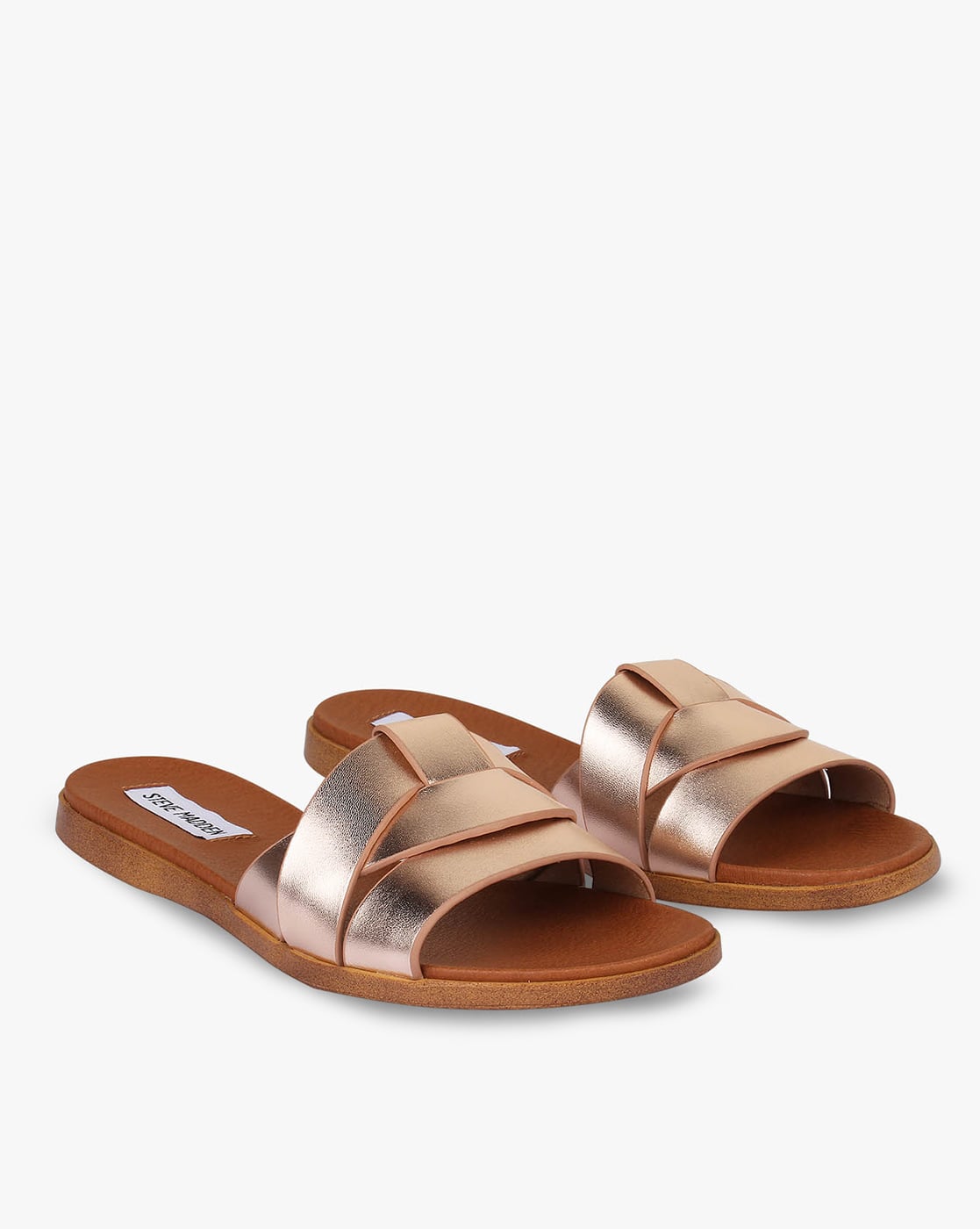 steve madden rose gold slip ons