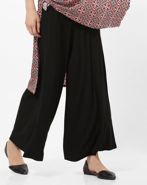 go colors flared palazzo