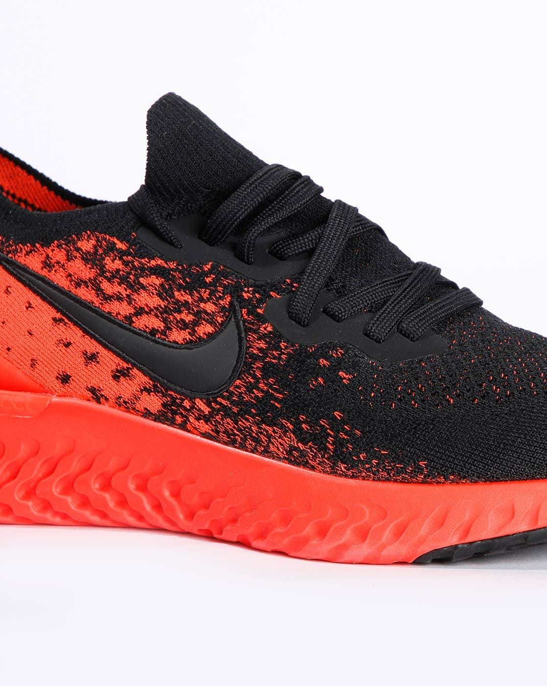 Nike epic react clearance black and orange